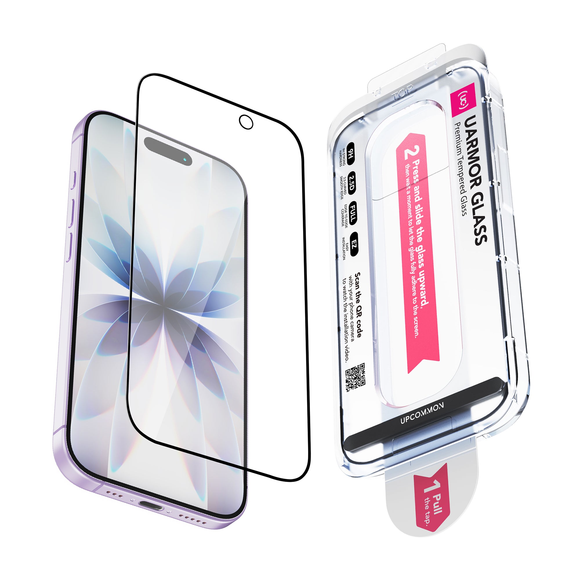 UARMOR Glass HD Clear Screen Protector for iPhone 17 Series (2Pack)