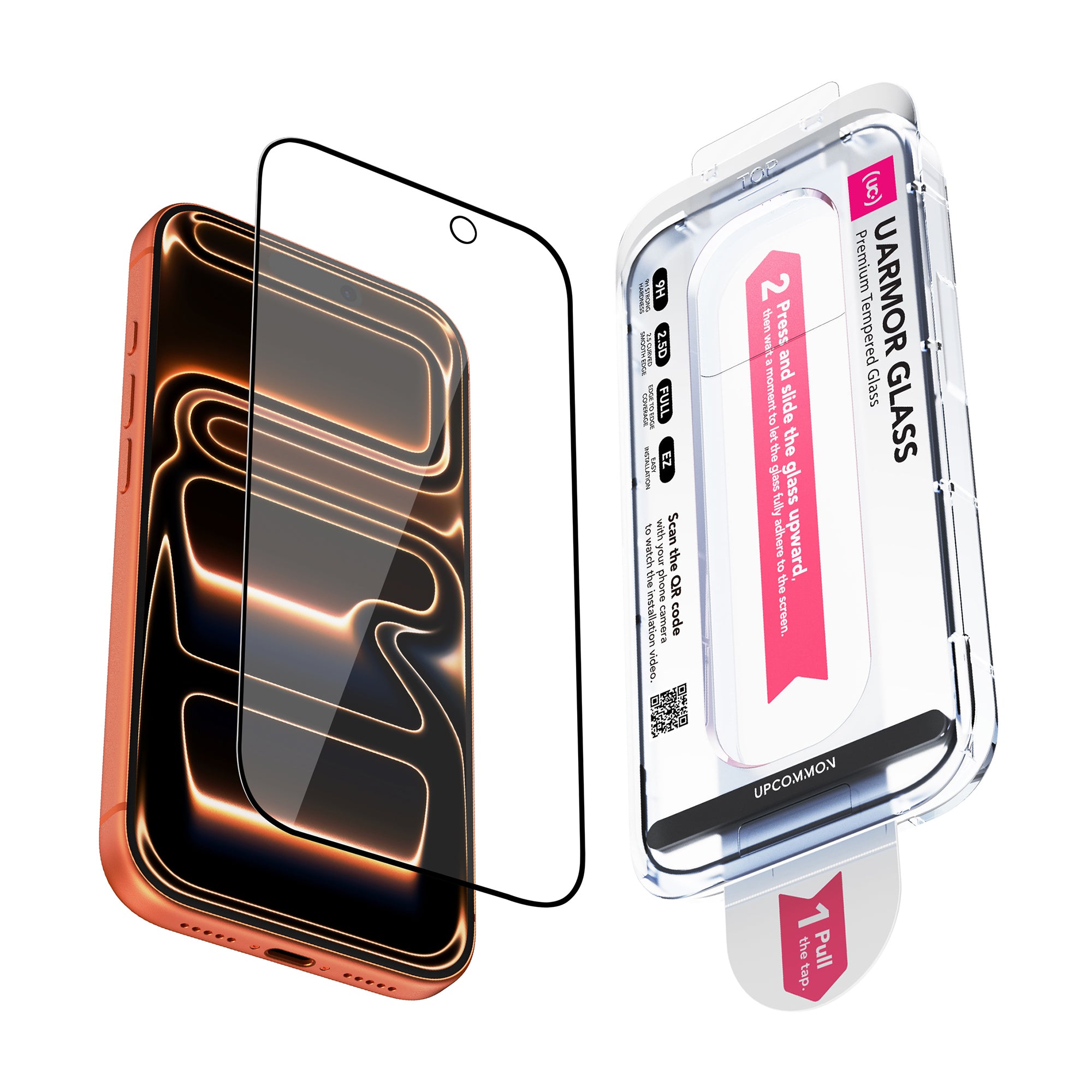 UARMOR Glass HD Clear Screen Protector for iPhone 17 Series (2Pack)