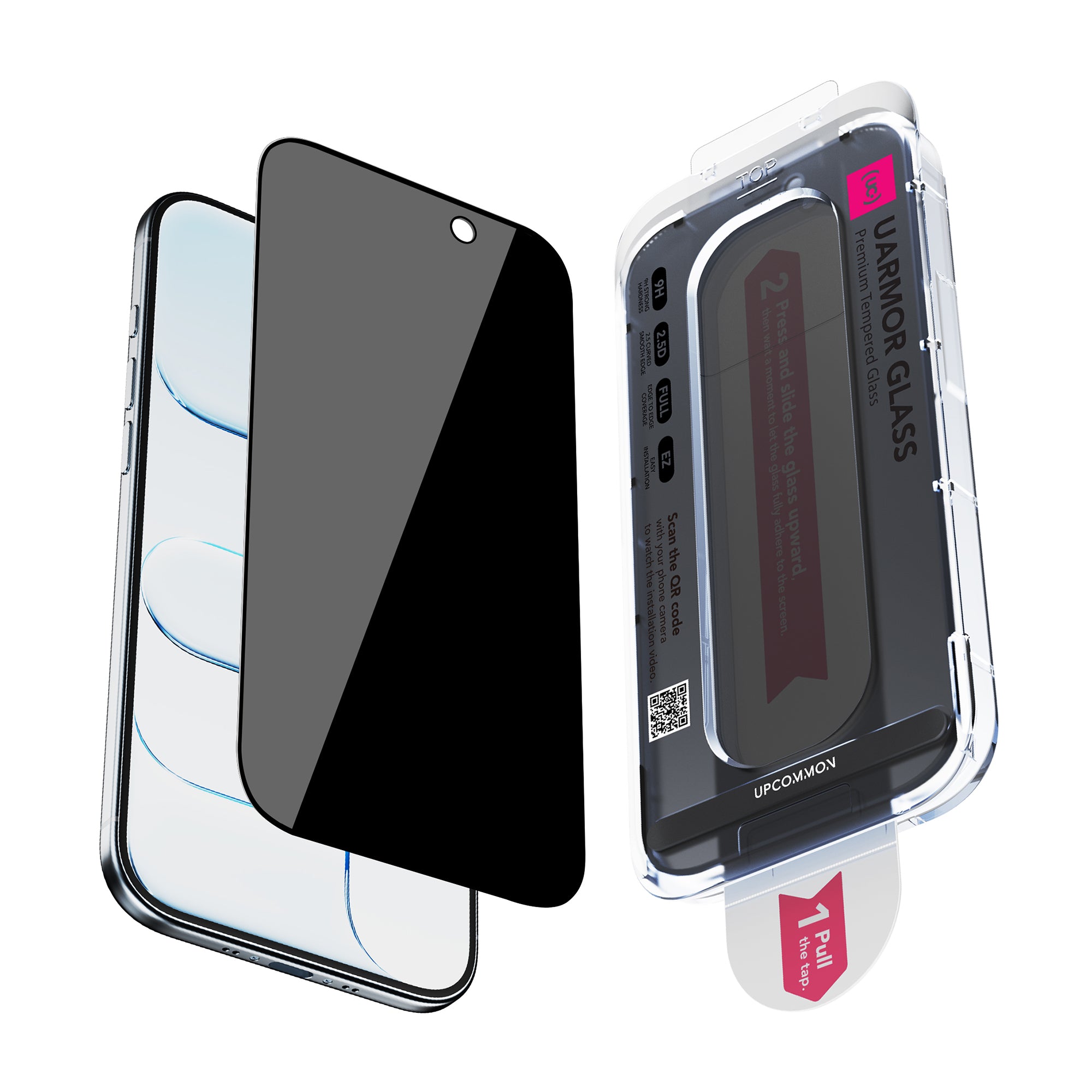 UARMOR Glass Privacy Screen Protector for iPhone 17 Series (2Pack)