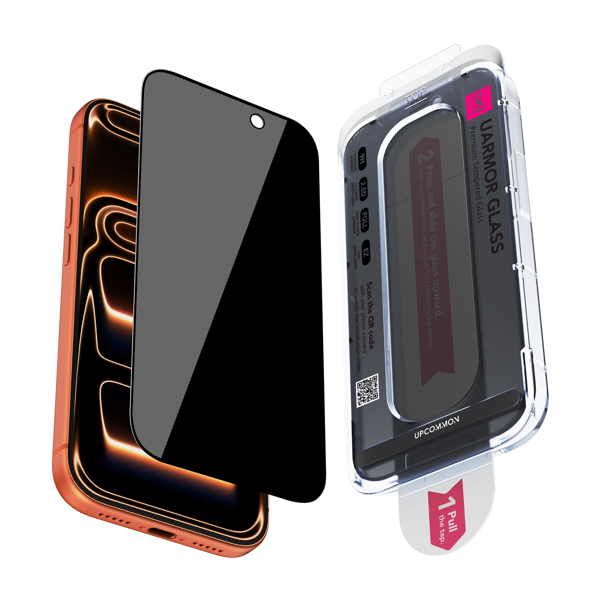 UARMOR Glass Privacy Screen Protector for iPhone 17 Series (2Pack)