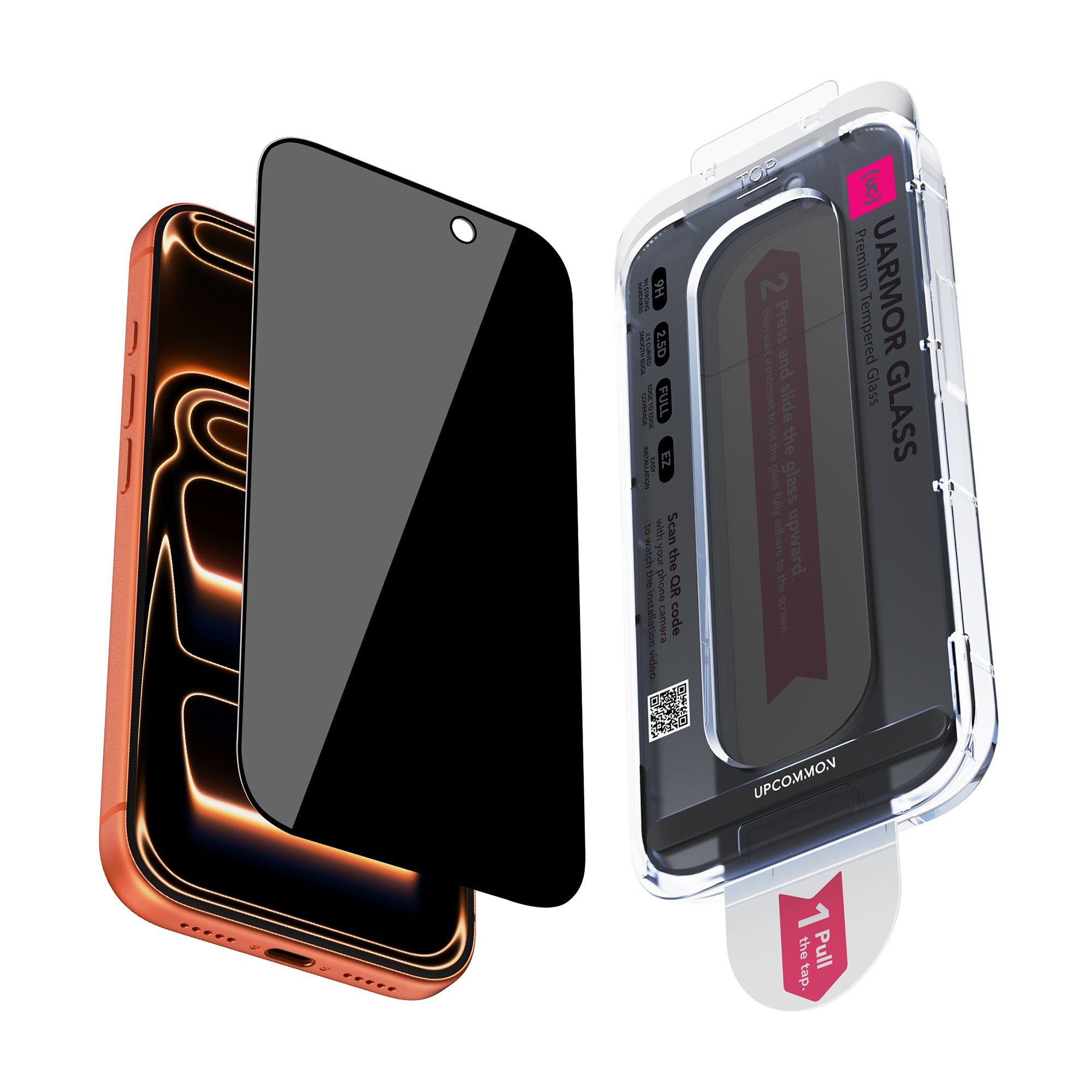 UARMOR Glass Privacy Screen Protector for iPhone 17 Series (2Pack)