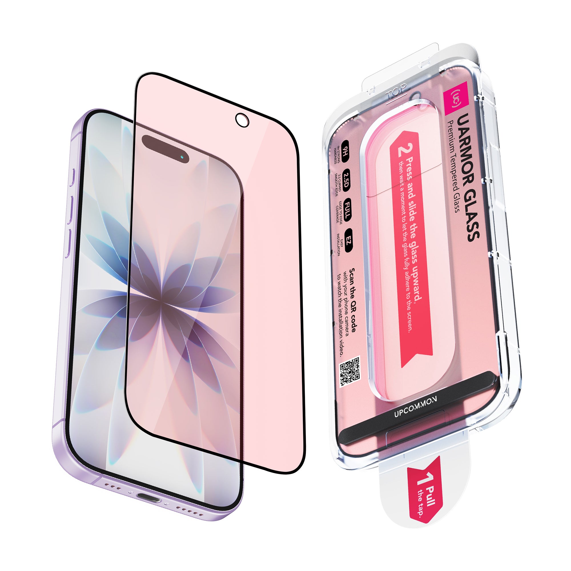 UARMOR Glass RED Screen Protector for iPhone 17 Series (2Pack)