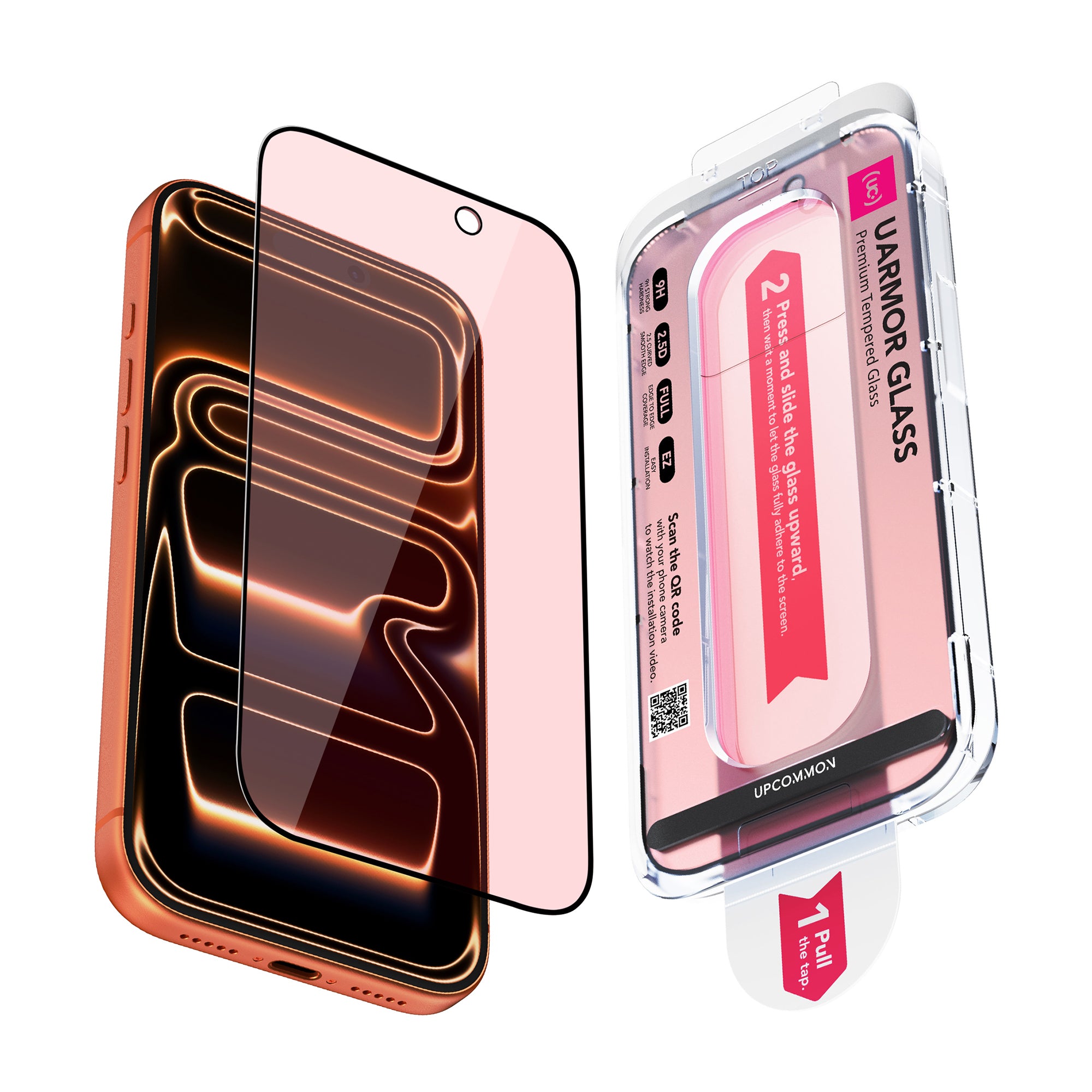 UARMOR Glass RED Screen Protector for iPhone 17 Series (2Pack)