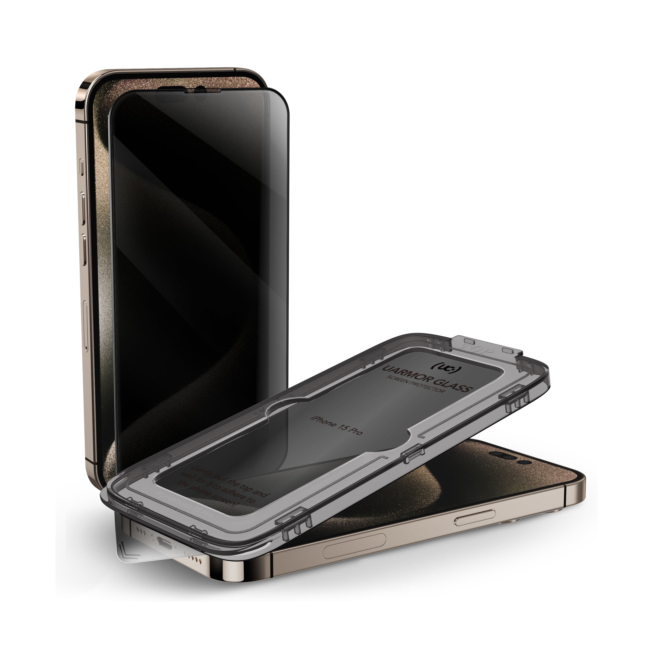 UARMOR Glass PRIVACY Screen Protector for iPhone 15 Series (2Pack)