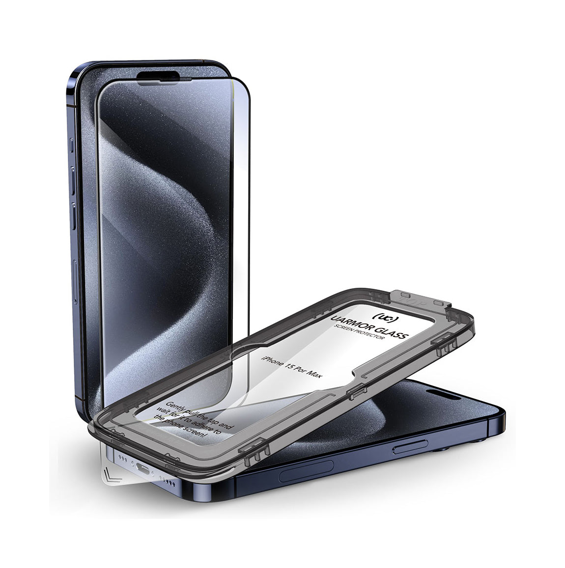UARMOR Glass CLEAR Screen Protector for iPhone 15 Series (2Pack)