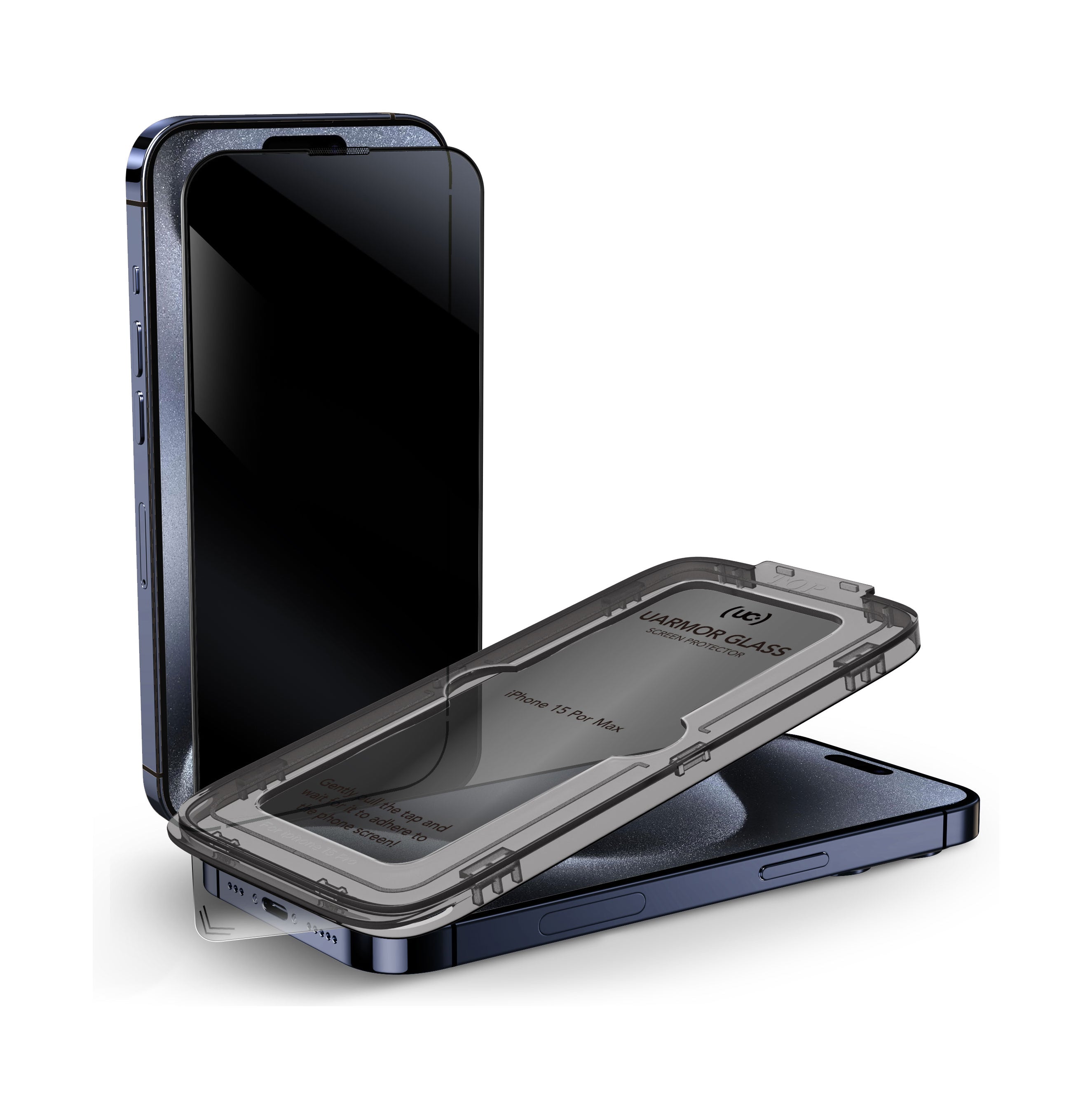 UARMOR Glass PRIVACY Screen Protector for iPhone 15 Series (2Pack)