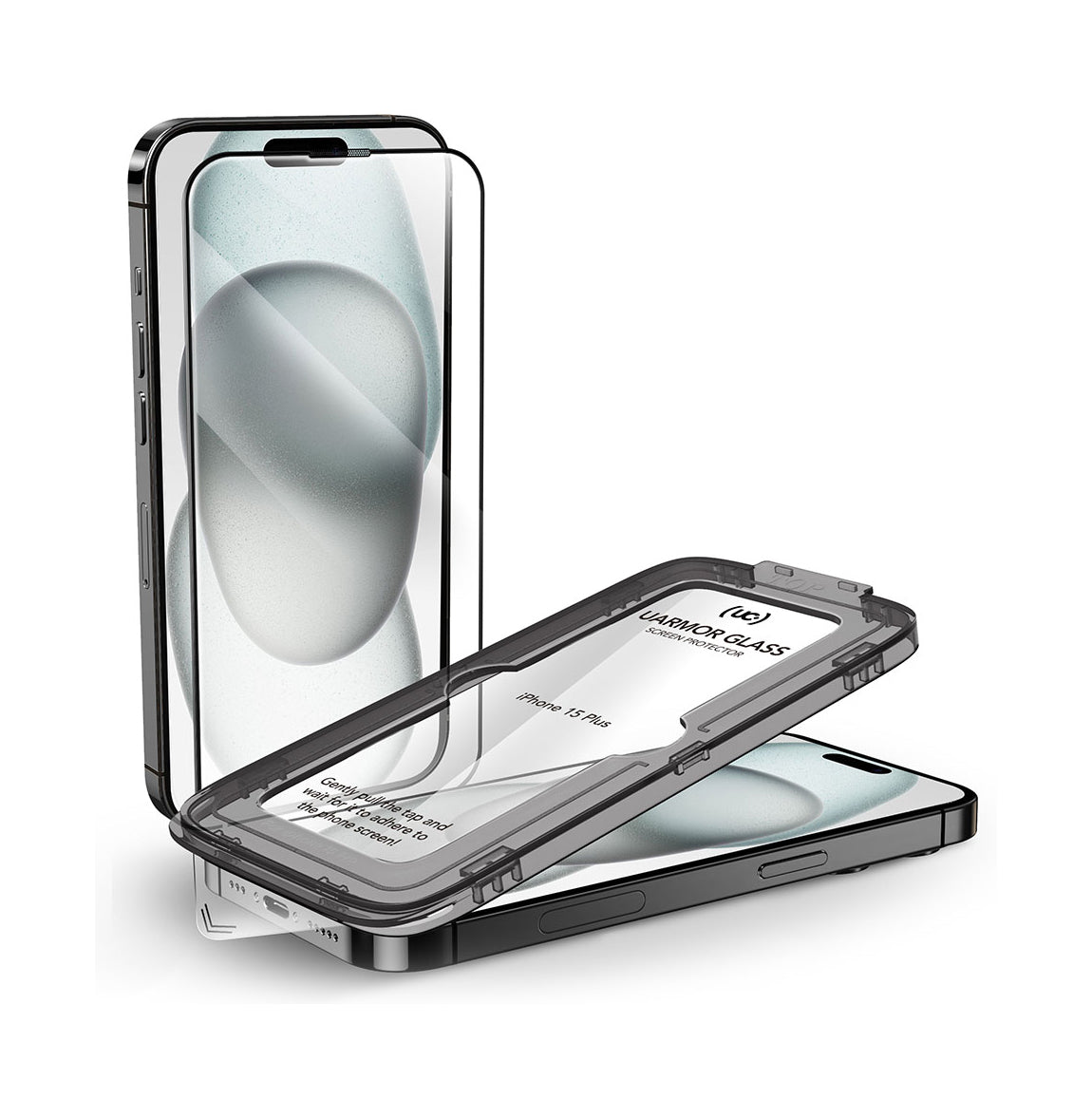 UARMOR Glass CLEAR Screen Protector for iPhone 15 Series (2Pack)