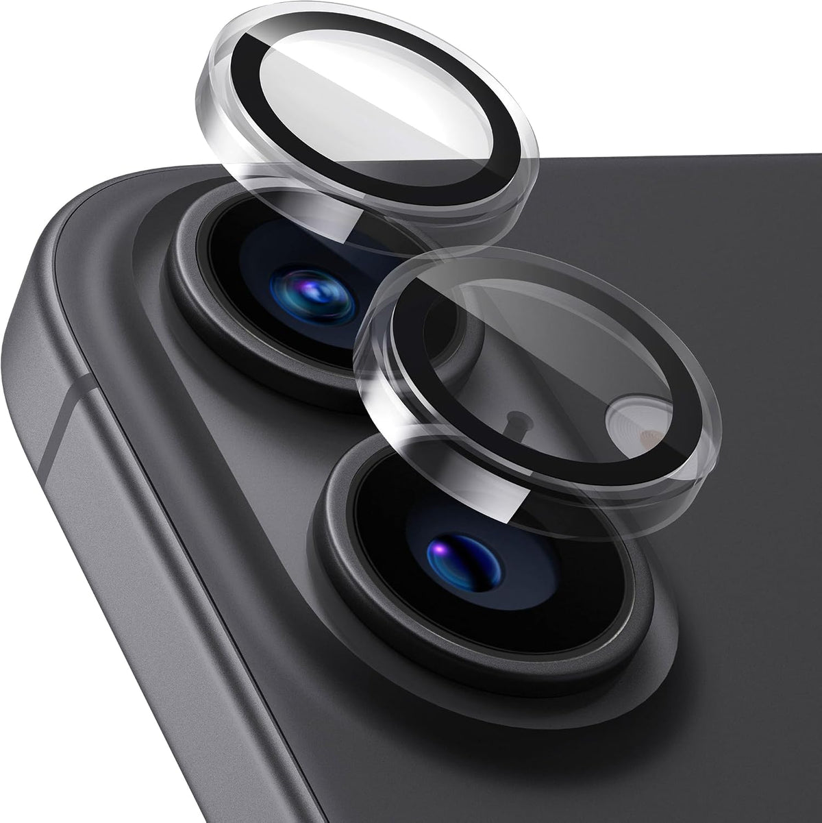UARMOR Glass camera lens protector for iPhone 17, 16 and 16 Plus in Clear