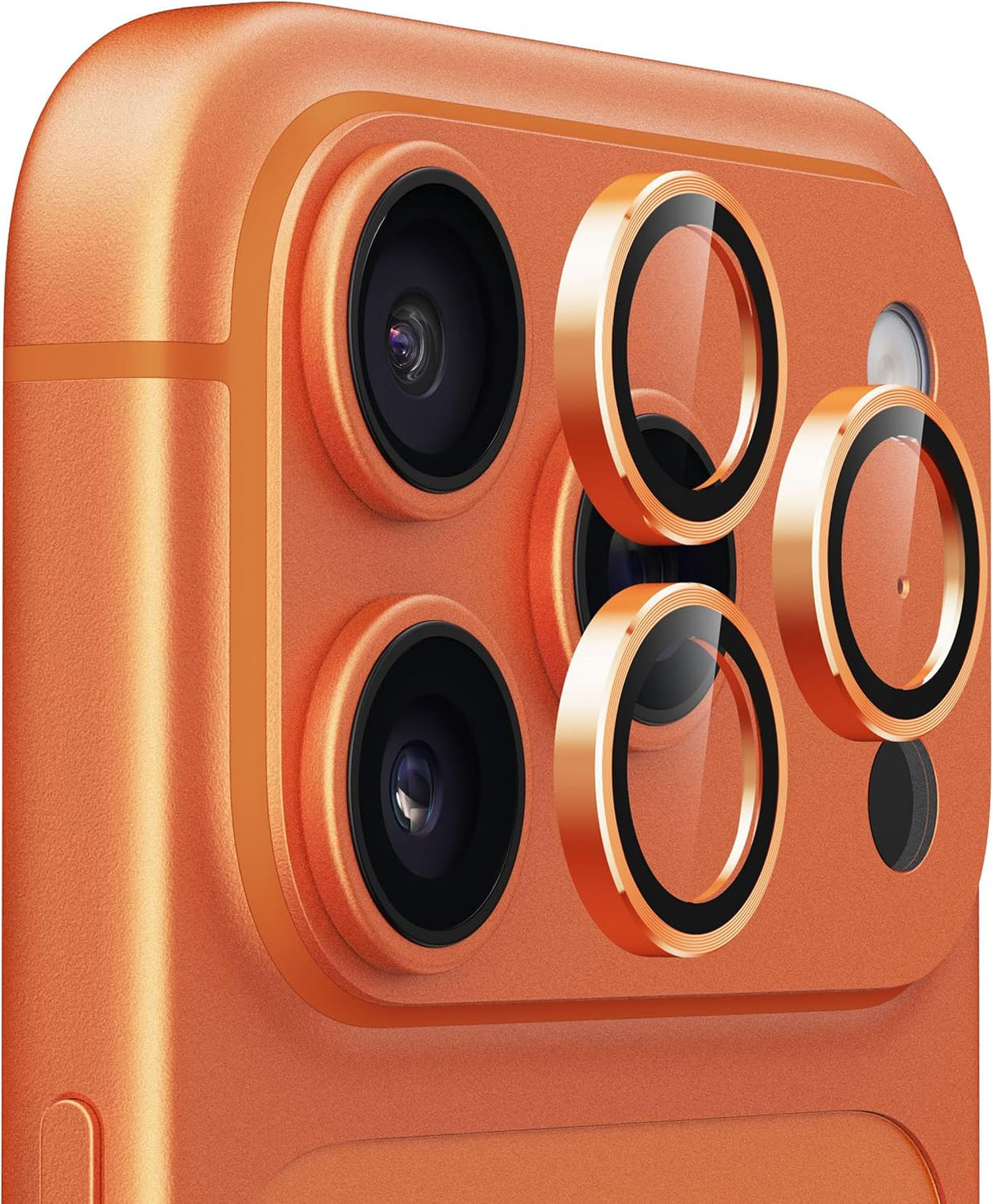 UARMOR Glass camera lens protector for iPhone 17 Pro and 17 Pro Max in Orange