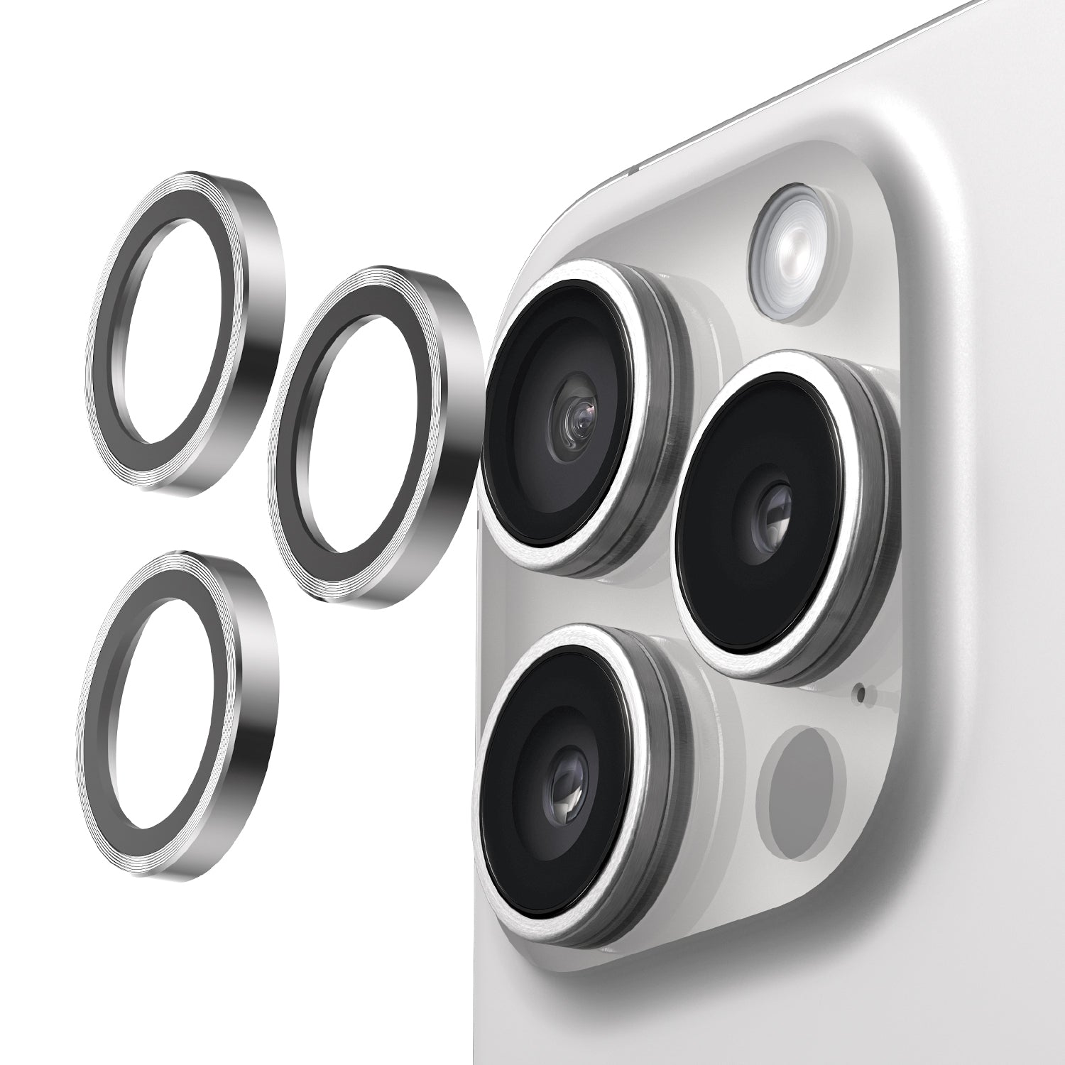 UARMOR Glass Lens Protector for iPhone 15 Pro & 15 Pro Max