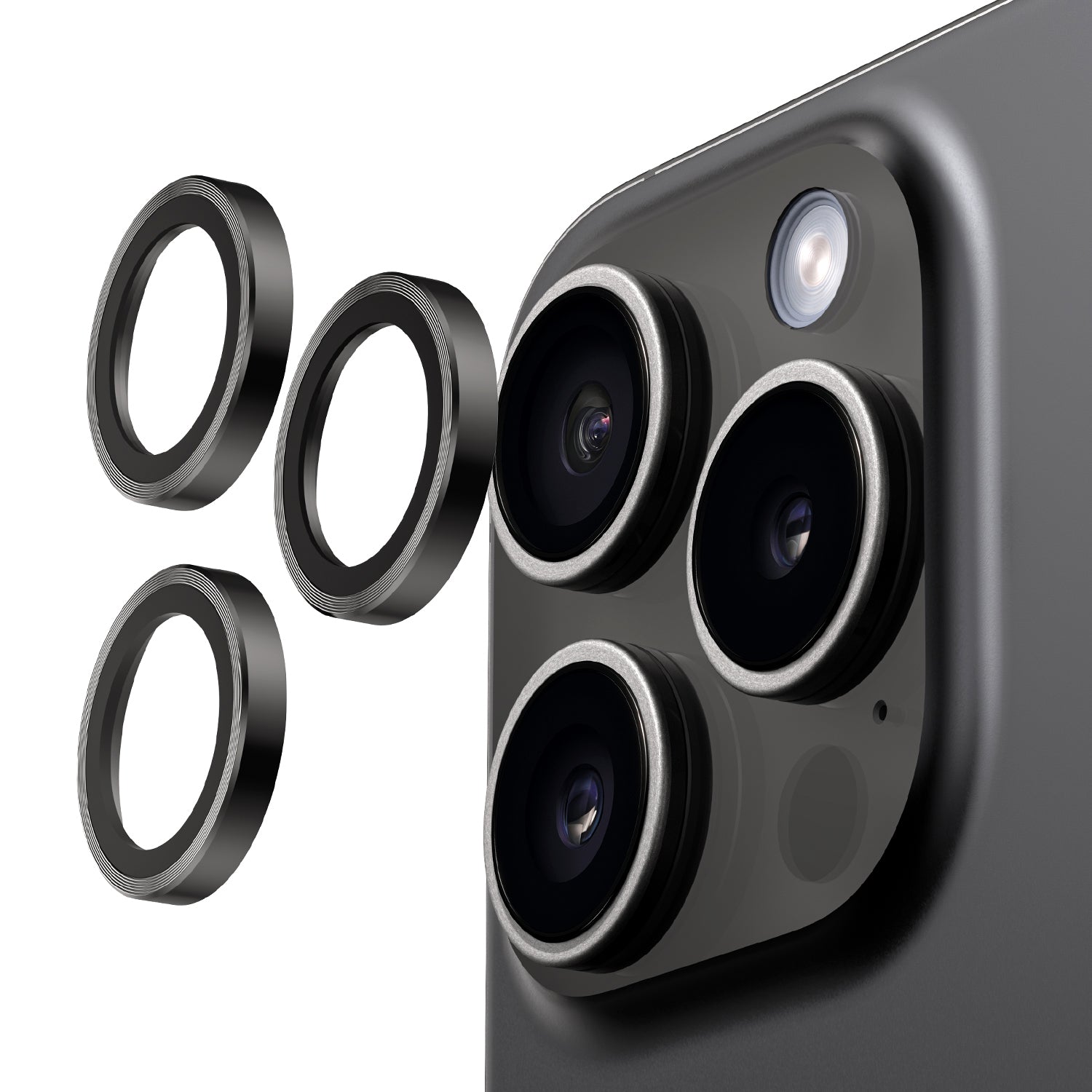 UARMOR Glass Lens Protector for iPhone 15 Pro & 15 Pro Max