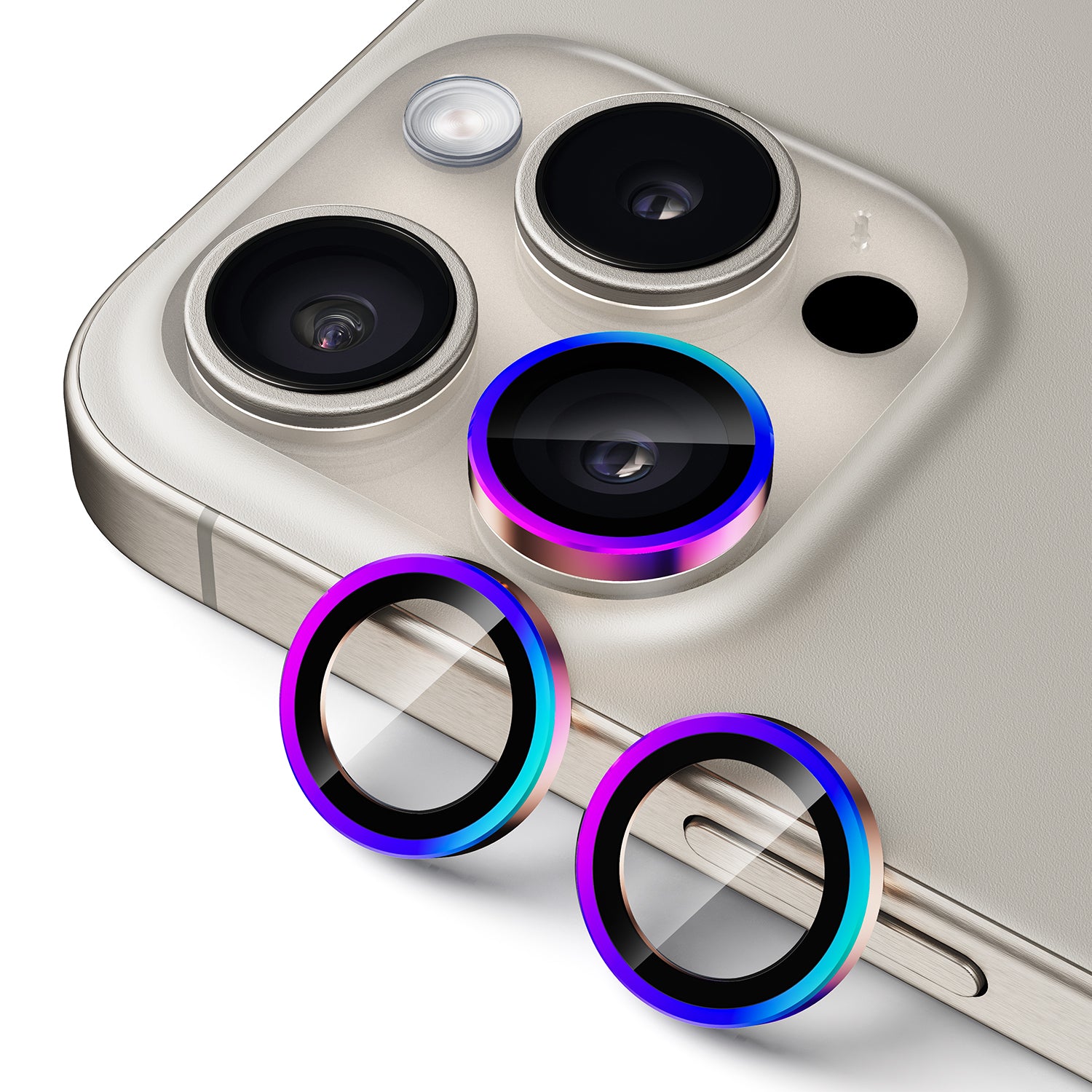 UARMOR Glass Lens Protector for iPhone 15 Pro & 15 Pro Max