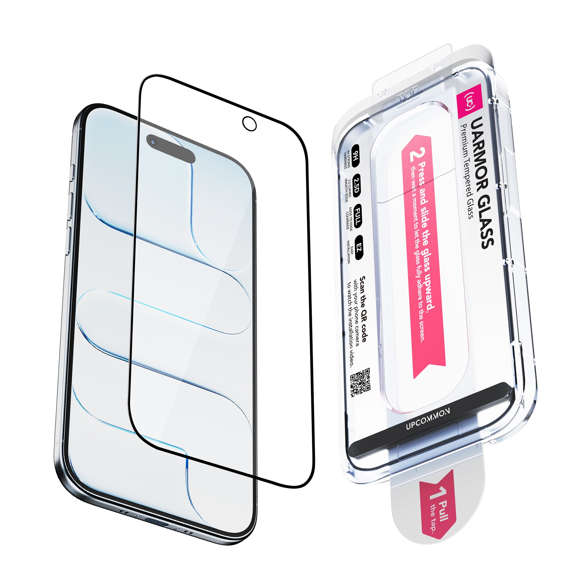 UARMOR Glass HD Clear Screen Protector for iPhone 17 Series (2Pack)