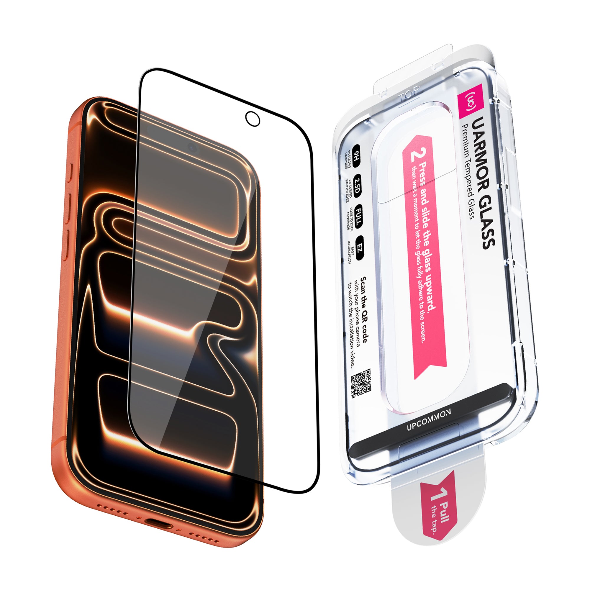 UARMOR Glass HD Clear Screen Protector for iPhone 17 Series (2Pack)