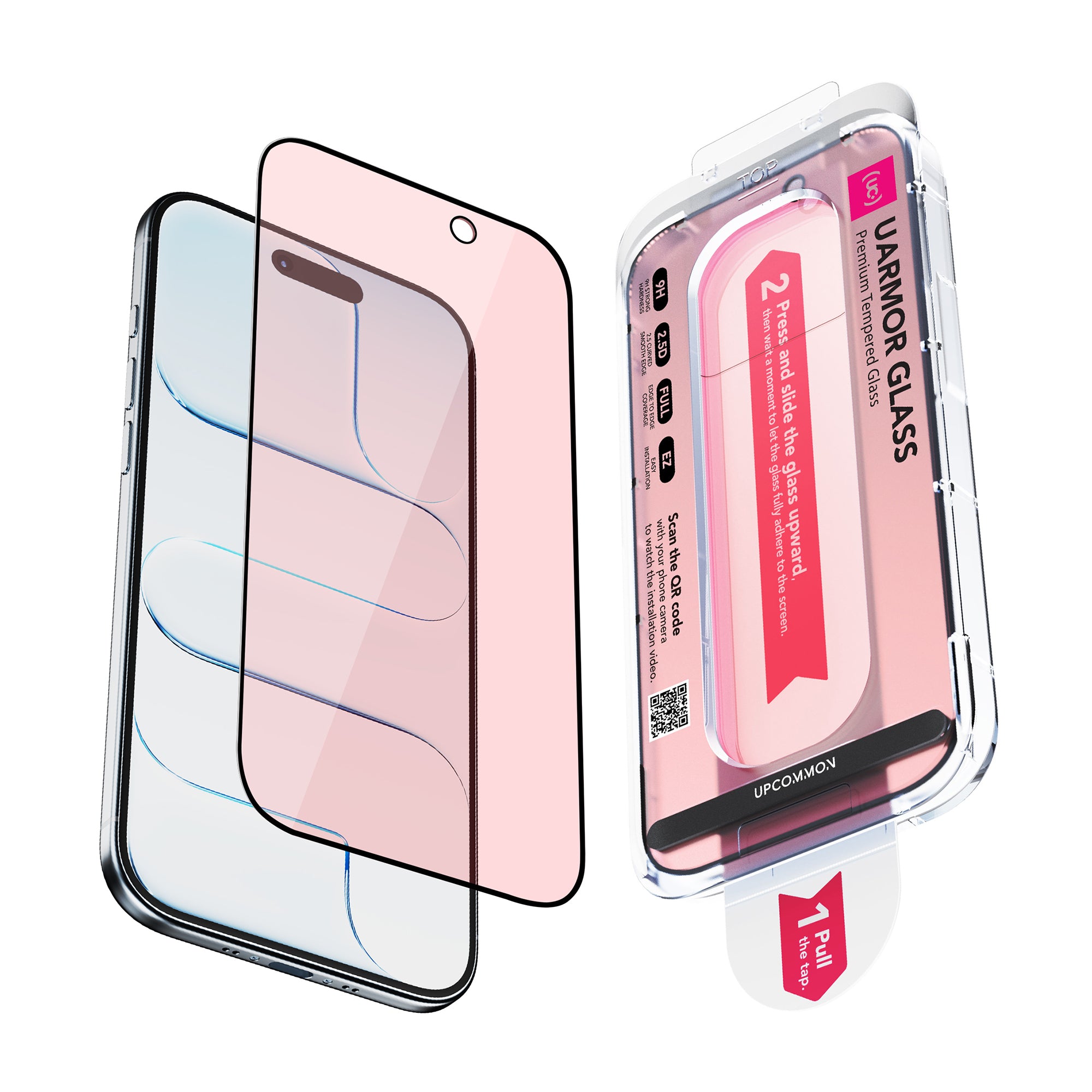 UARMOR Glass RED Screen Protector for iPhone 17 Series (2Pack)