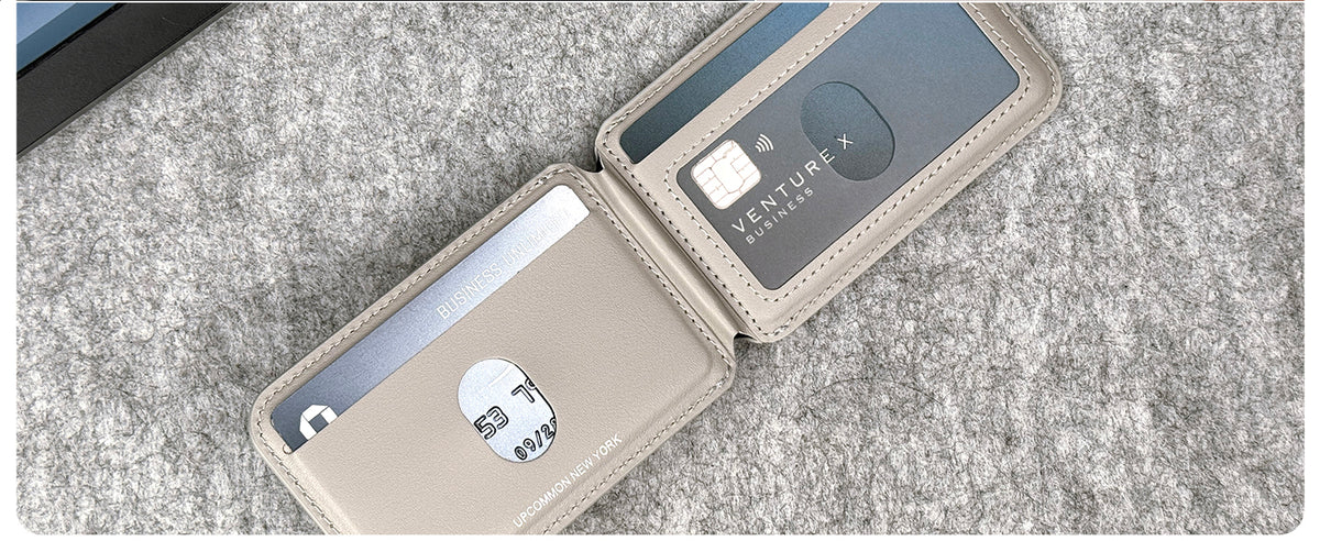 Open Enclave wallet showing its inside card slots