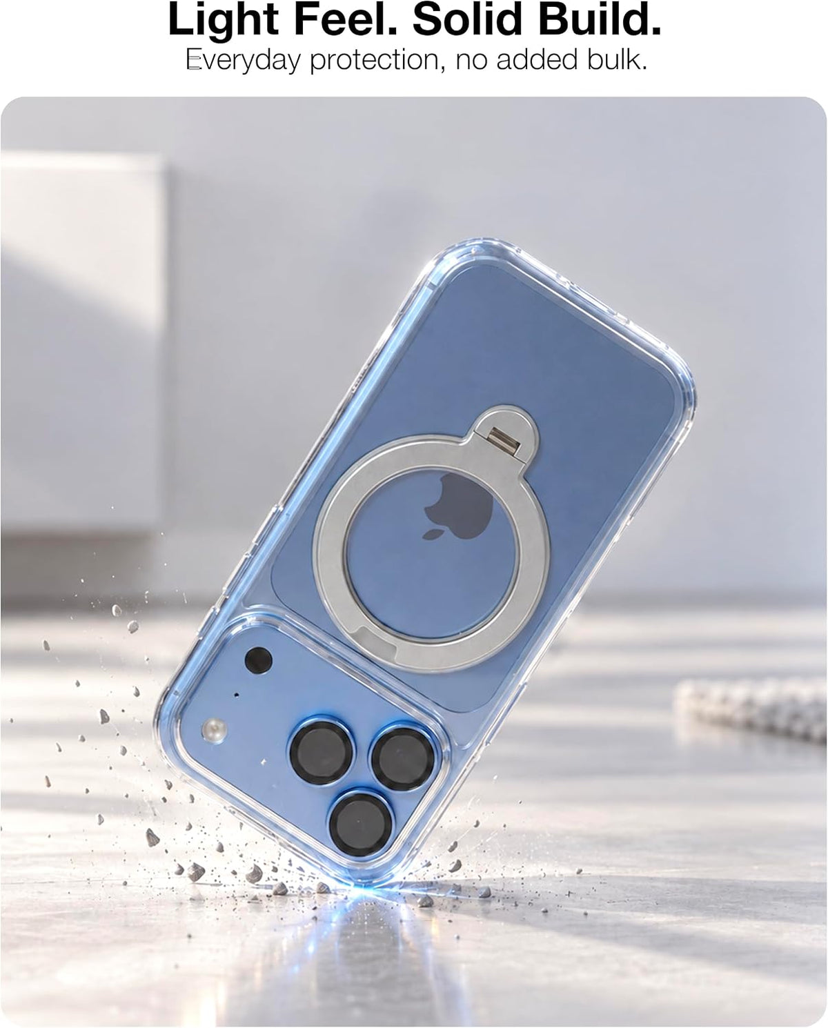 Lightweight kickstand case with everyday drop protection