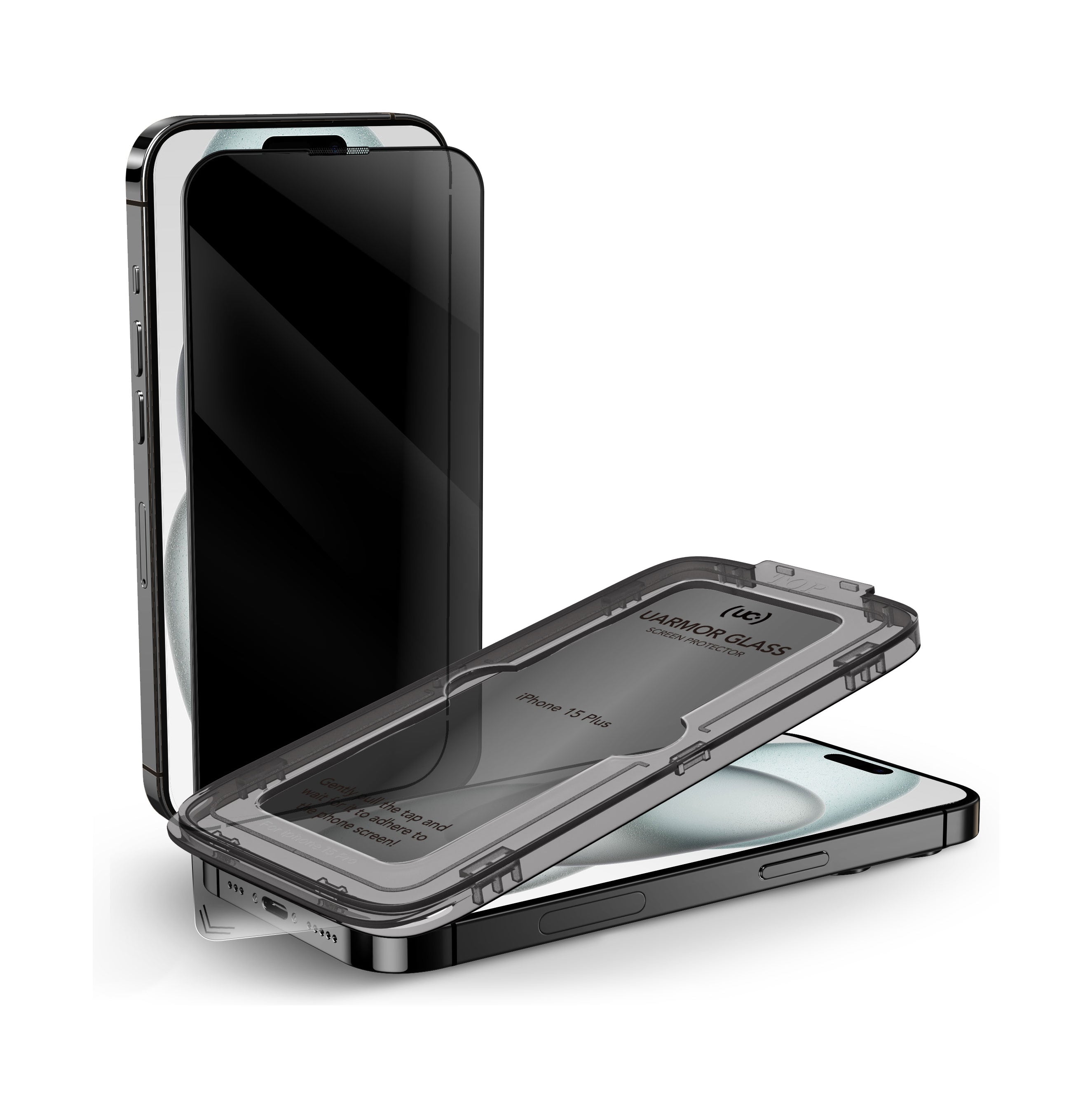 UARMOR Glass PRIVACY Screen Protector for iPhone 15 Series (2Pack)