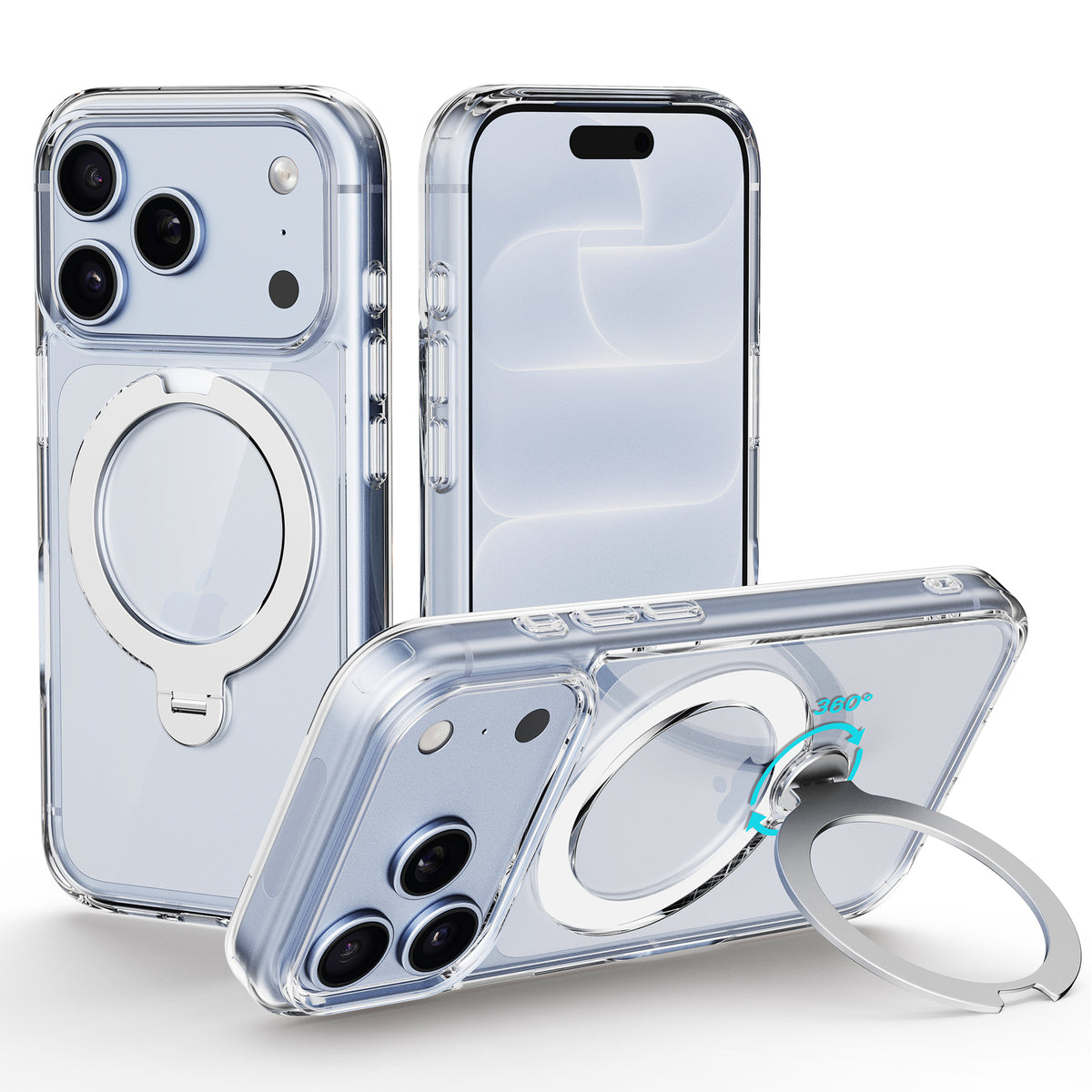 Flex Stand 360° Magnetic Kickstand Case for iPhone 18 / 17 Series