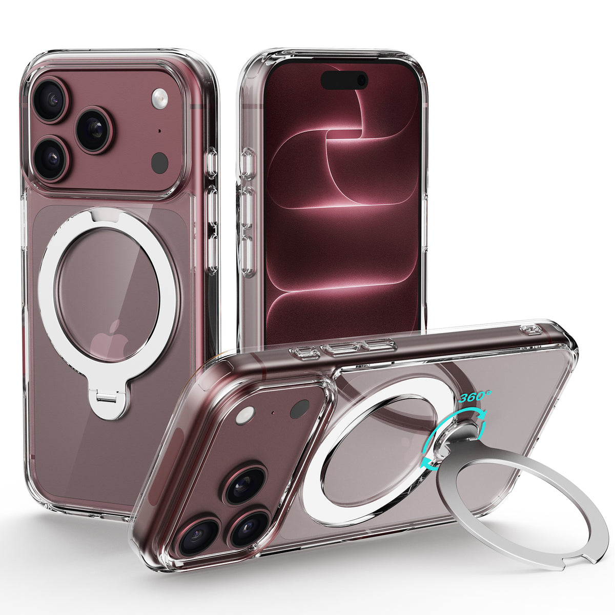 Flex Stand 360° Magnetic Kickstand Case for iPhone 18 / 17 Series