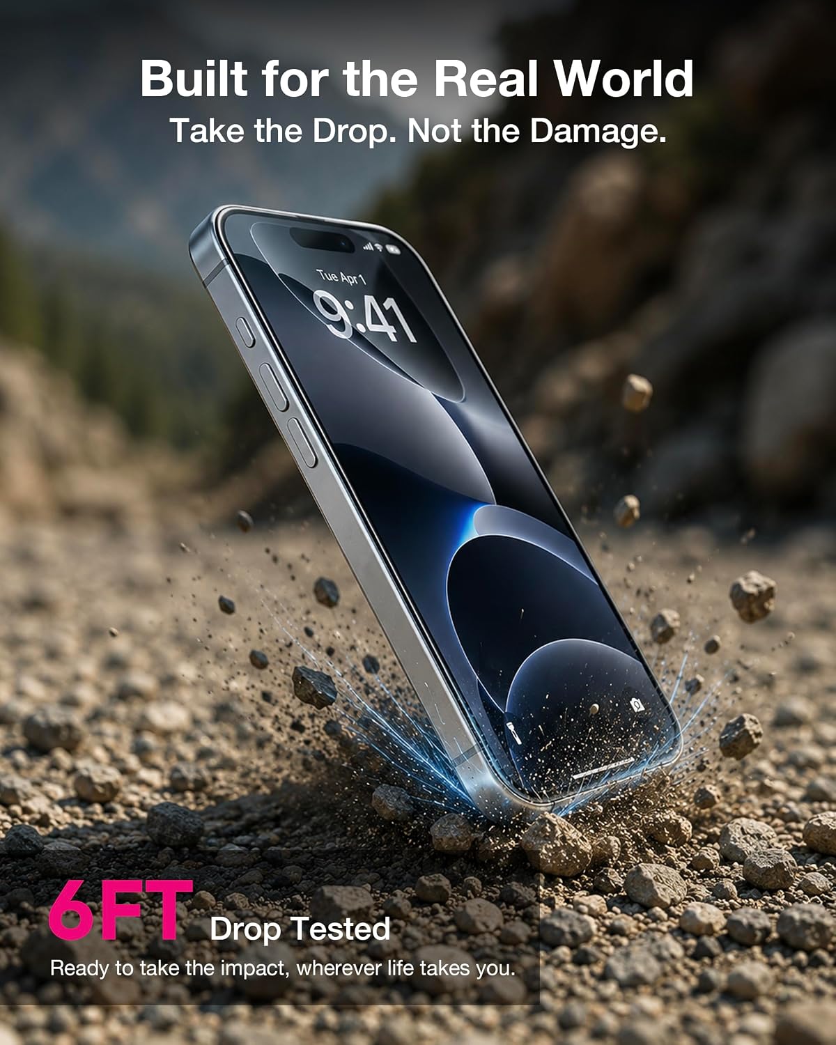6FT drop tested AR screen protector built for the real world