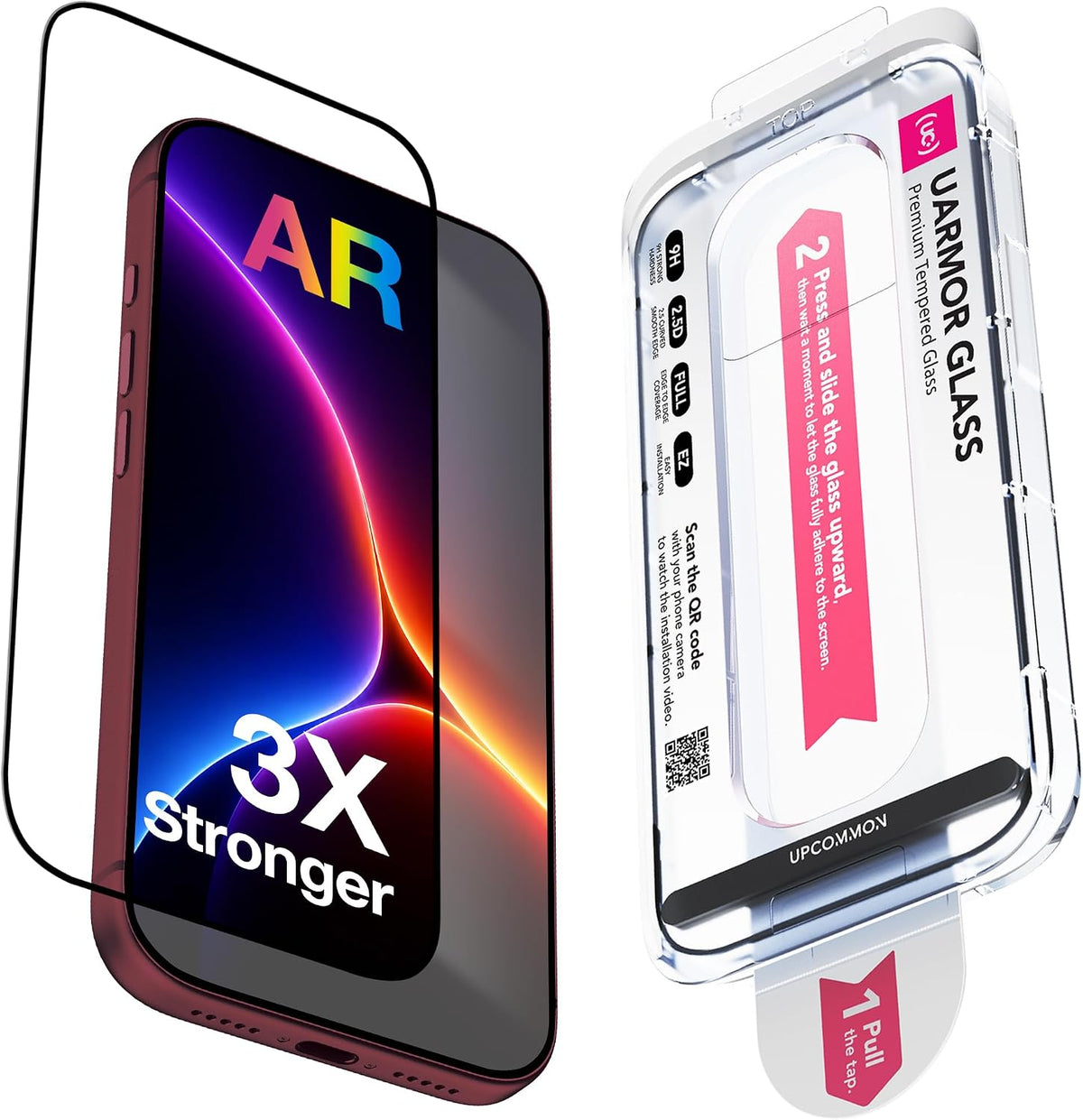 UARMOR Glass AR anti-reflective screen protector 2 pack for iPhone 18 Pro Max and 17 Pro Max