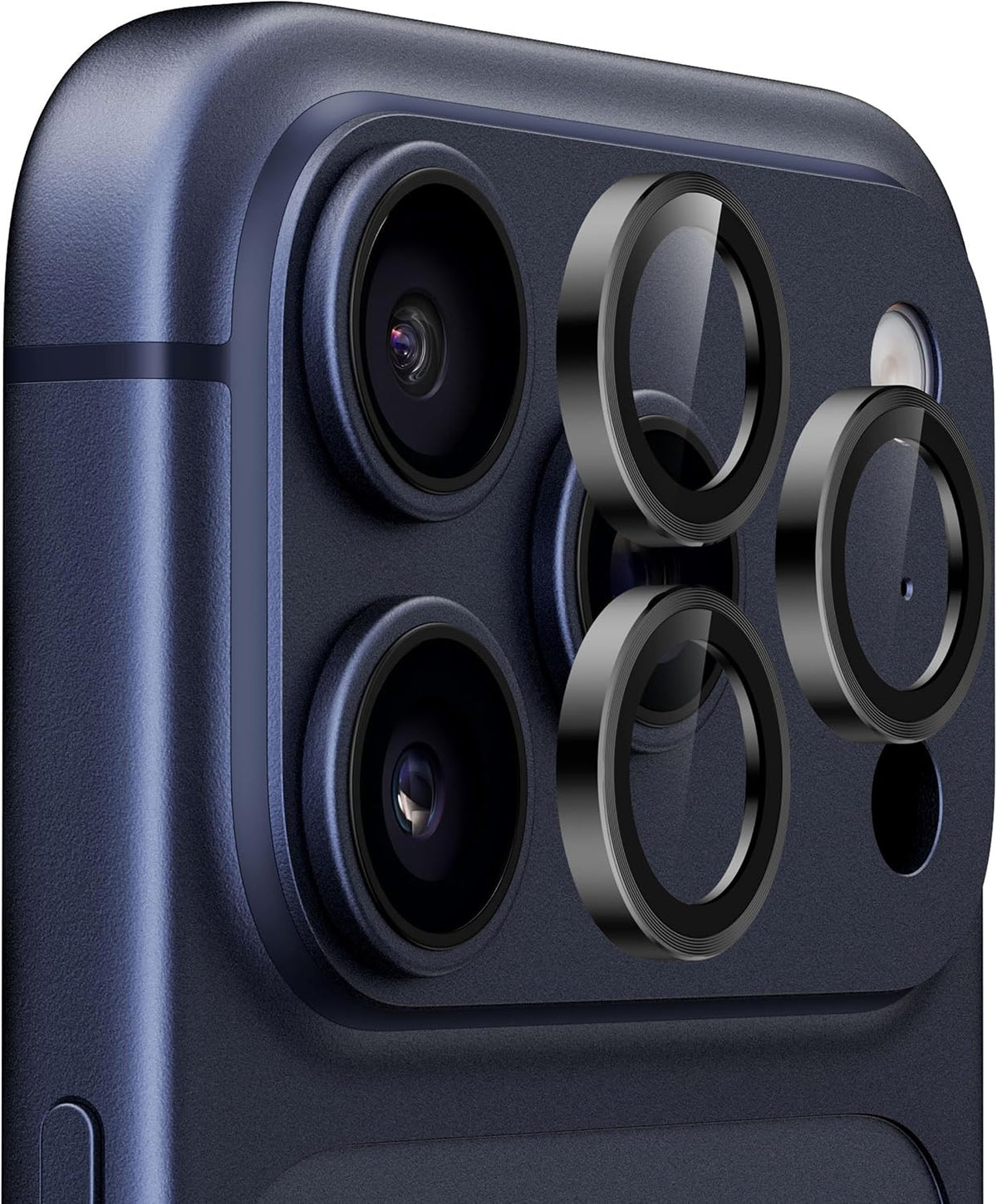 UARMOR Glass camera lens protector for iPhone 17 Pro and 17 Pro Max in Black