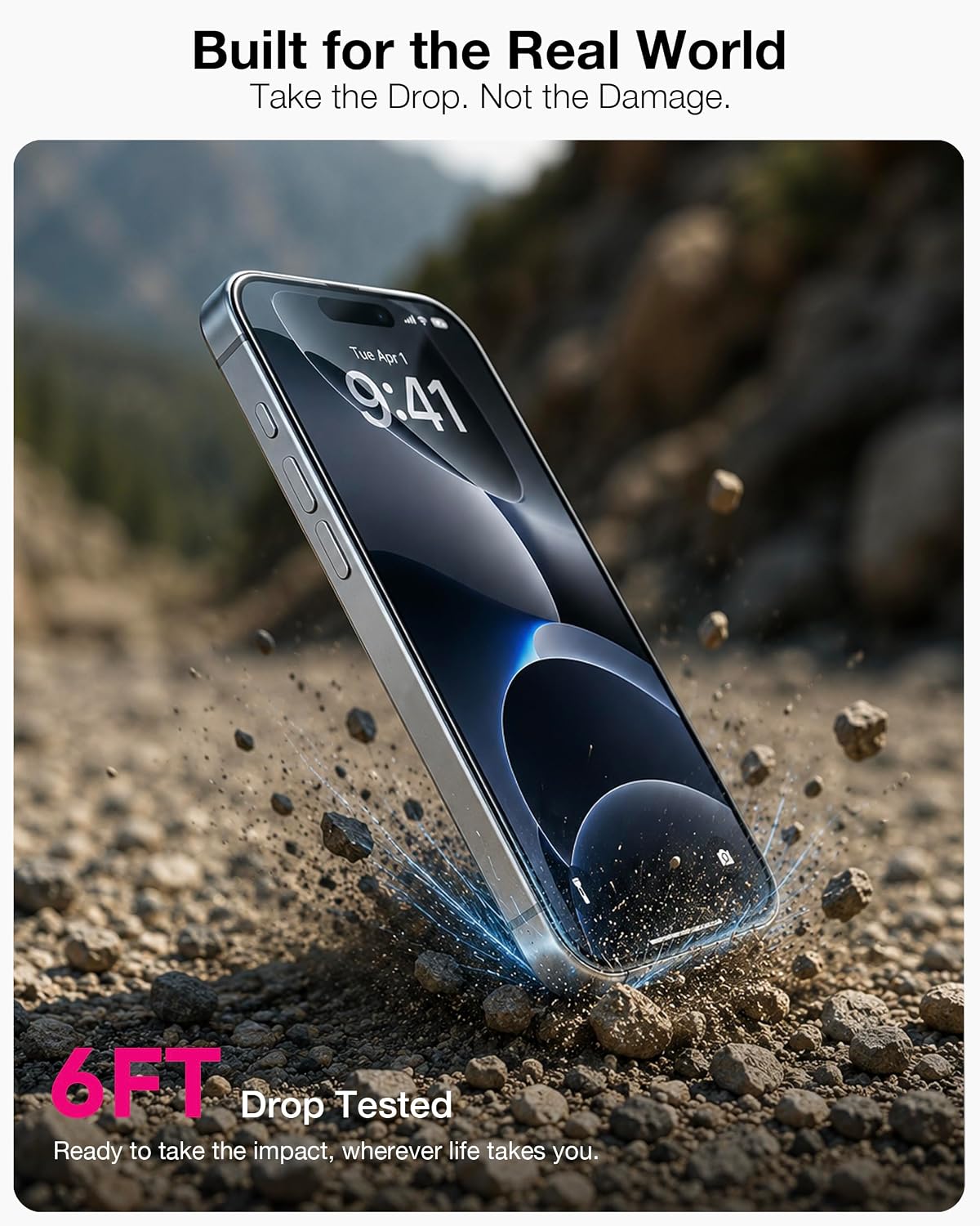 6FT drop tested privacy screen protector built for the real world